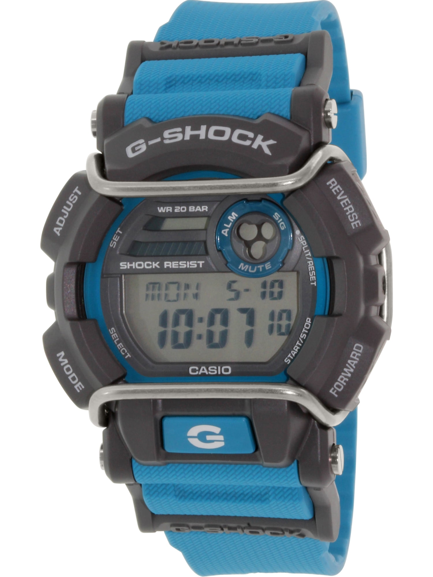 casio g shock blue and black