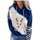 thumbnail image 2 of ICHUANYI Clearance Women's Hoodie Printing Loose Color Matching Casual Fashion Christmas Long Sleeve Tops ICHUANYI "ICHUANYI", 2 of 4