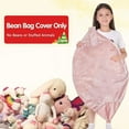 thumbnail image 2 of Velvet Bean Bag Chair Cover (No Beans) XX-Large Pink, 2 of 5