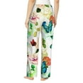 thumbnail image 3 of Sigee Floral Vintage Print Women's Soft Pajama Pants - Breathable and Comfortable Lounge Sleep Bottoms with Elastic Waistband and Pockets-X-Large, 3 of 9