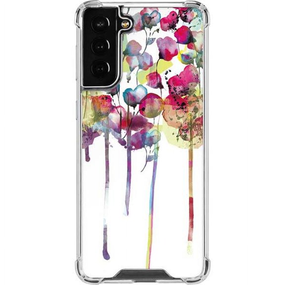 Skinit Floral Patterns Painted Flowers Galaxy S22 Plus Clear Case