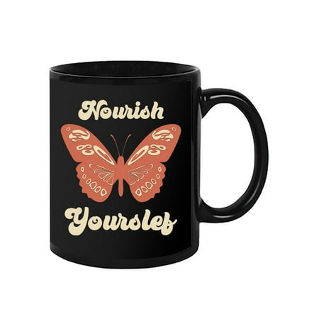 

Nourish Yourself Retro Butterfly Mug - Image by Shutterstock