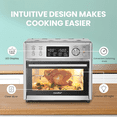 thumbnail image 5 of (Remis à Neuf par le Fabricant) Comfee' CO-F25A1 25L Friteuse à Air Chaud 12-en-1 Four Grille-Pain Combo avec Rôtissoire, 6 Tranches Toast 12 Pieds Pizza, Double Couche, Convection de Comptoir, 5 of 5