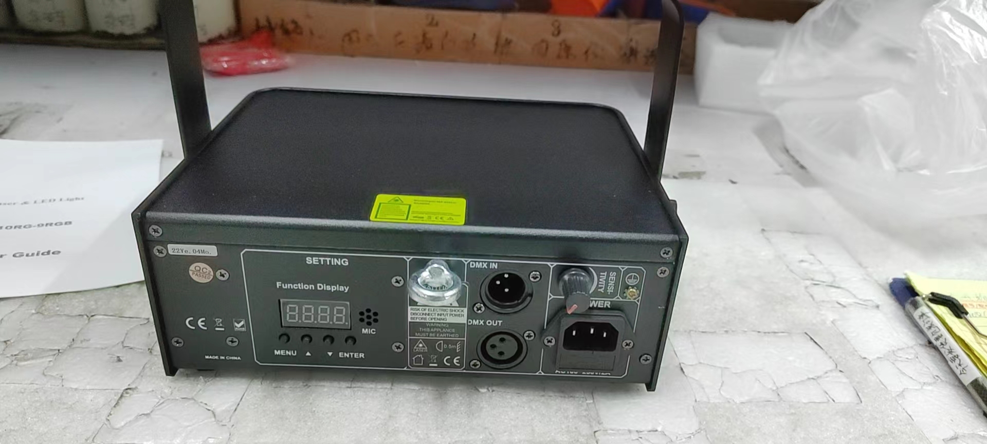 Jacmui Laser Sky Star 200mw Red Green Laser LED Stage Light, Waterwave Effection, DJ Disco Lighting