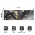 thumbnail image 5 of Gray Marble Gold Wave Pattern Door Rugs,Washable Non Slip Door Mats Indoor,Decorative Door Mats,Entry Mat Indoor for Entrance,Bedroom,Kitchen,Bathroom,16"x47", 5 of 6
