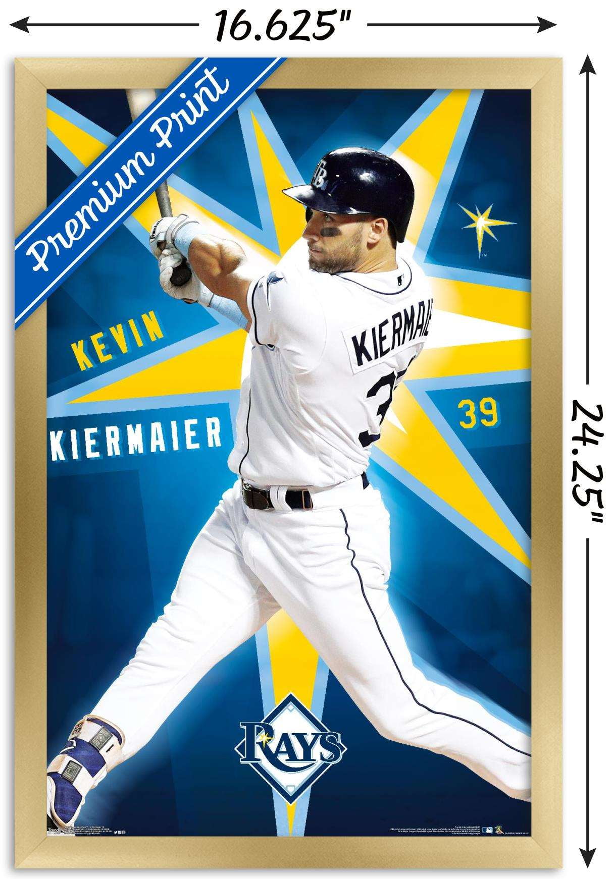 MLB Tampa Bay Rays - KeVin Kiermaier 18 Wall Poster, 14.725