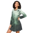 thumbnail image 3 of FORMRS Womens Long Sleeve Nightgowns Crew Neck Sleep Shirt Soft Pajamas Sizes S-3XL, Green Forest, 3 of 8