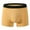 Yellow, variant on Besolor Mens Underwear Casual Color Block Mid Elastic Waisted Boxer Briefs Stretchy Breathable Underwear