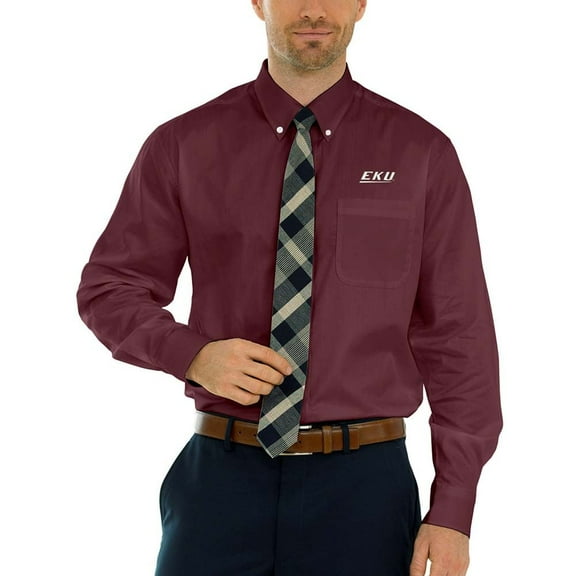 Men's Maroon Eastern Kentucky Colonels Wicked Woven Long Sleeve Button-Down Shirt