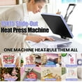 thumbnail image 6 of Adnoom Heat Press 15x15, High Pressure Pressing Machine with Slide Out Design,Sublimation Printer for T-shirt,Heat Transfer Projects,Heating Fast and Evenly,Purple, 6 of 10