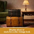 thumbnail image 4 of 3-Colored Vintage Style Luggage Suitcase/Trunk, Set of 3, 4 of 6