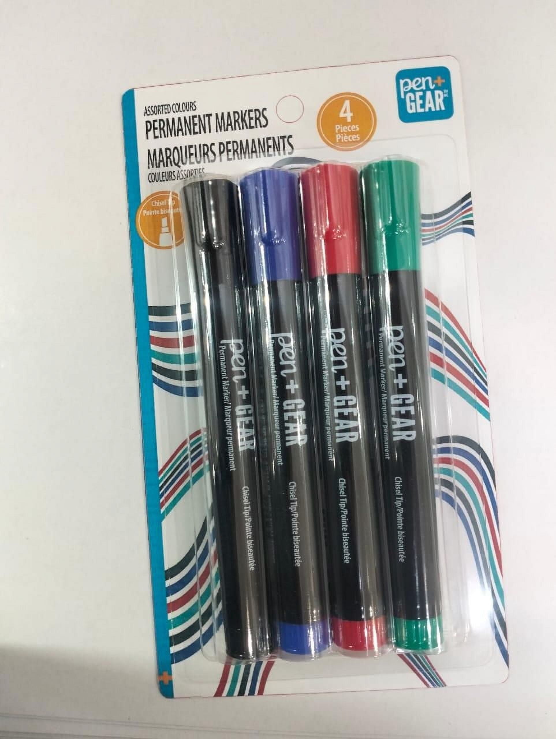 Marqueur permanent Pointe biseautée PG 4CT Marqueur permanent assortie