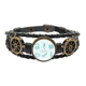 thumbnail image 1 of Modelo de vida marina Blue Hipocampo Pulsera marina tejida en cuero, 1 of 4