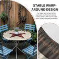 thumbnail image 2 of Texas Star Red Round Tablecloth for 36-44 Inch Tables, Fitted Table Cover with Elastic Edge, Farmhouse Berry Wooden Vintage Waterproof Outdoor Table Cloth Protector for Patio Garden Dinner Picnic, 2 of 9