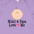 thumbnail image 4 of Inktastic Mimi and Papa Love Me Baby Girl Girls Baby Bodysuit, 4 of 5