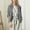 Gray, variant on Cotton Linen Womens Sweater Open Front Fall Winter Cardigan Casual Beige Trendy Loose Womens Fashion