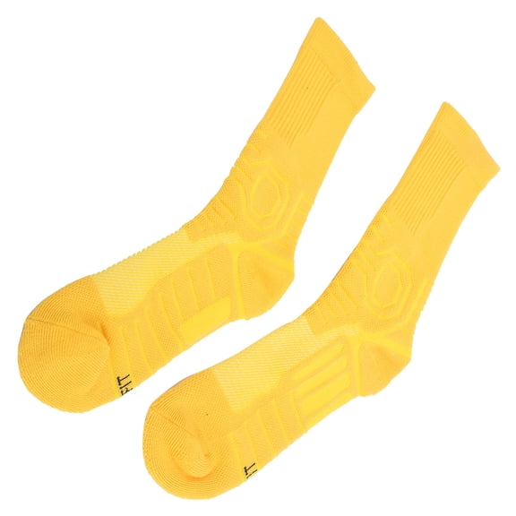 Basketbal Socks, Running Socks Reduce Foot Friction Protecting Feet From Shear Y-shaped Heel For Playing Basketball Yellow