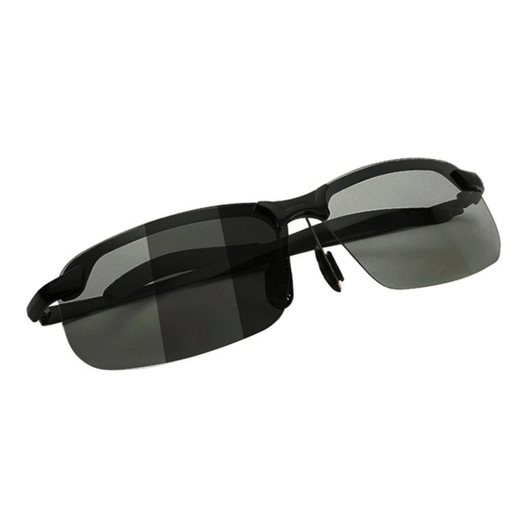 Polarized Color Changing Driving Retro Glasses, Tac Polarized Lens - UV400 Protection Coating Blocks of Harmful UVA & UVB Black Polarized