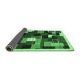 thumbnail image 2 of Ahgly Company Indoor Rectangle Abstract Emerald Green Contemporary Area Rugs, 2' x 3', 2 of 4
