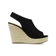 thumbnail image 3 of BLISSFUL STEP Sandales Compensées à Plateforme Espadrilles pour Femmes Noir 9, 3 of 8