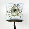 thumbnail image 2 of Bird House | Planter | Flower | Pillow Cover | Floral | Throw Pillow | Pillow | Bedroom Decor | Country Decor | Cute Home Decor | Gift, 2 of 10
