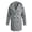 Grey, variant on Men's Hooded Double Breasted Wool Blend Coat Mid-Length Windproof Overcoat Casual Winter Warm Trench Coat With Pockets Black M