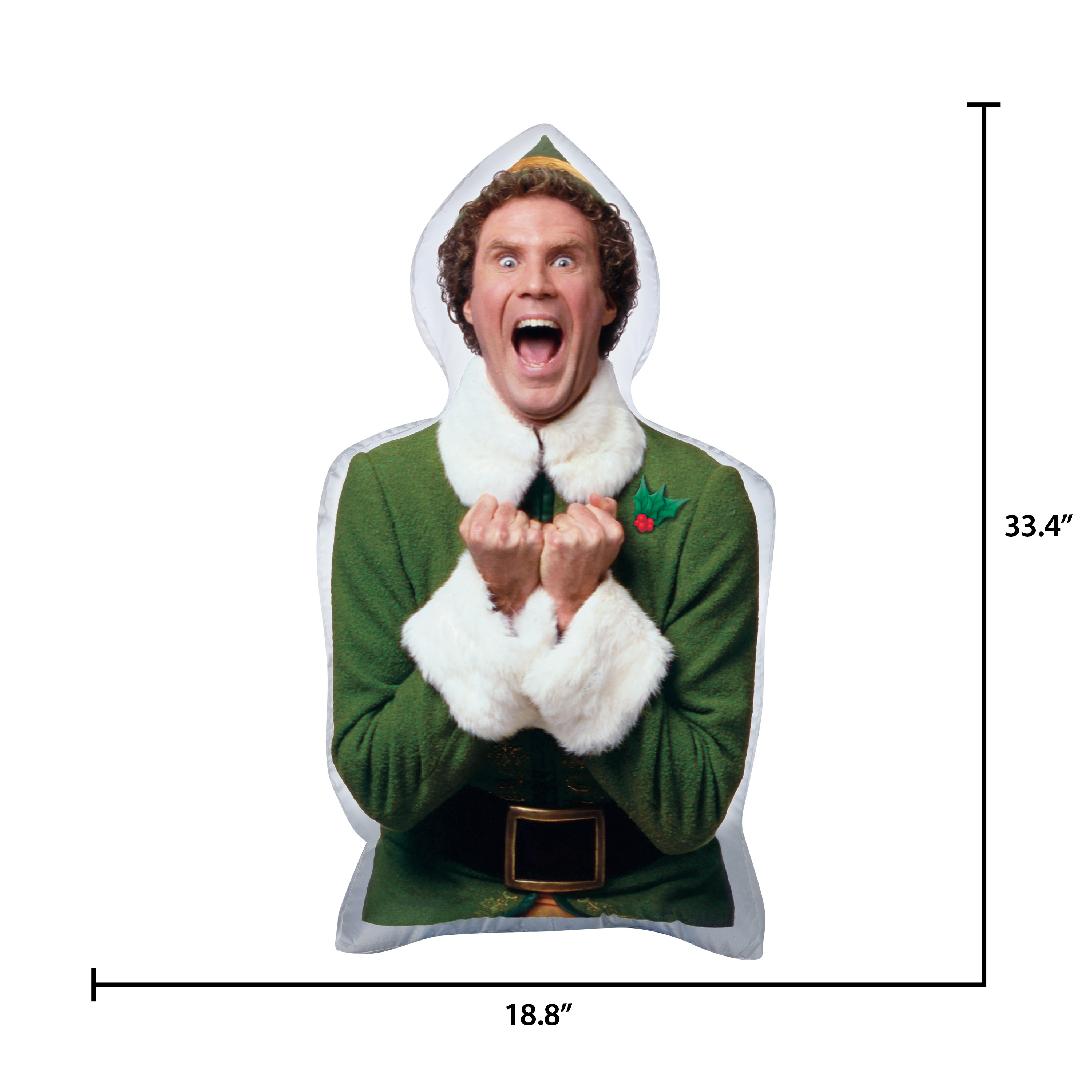 Warner Brothers 2.8ft Elf Buddy Car Buddy Inflatable - image 4 of 6