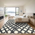 thumbnail image 3 of ODIKA 6'x9' Machine Washable Non-Slip Area Rug, Geometric Dark Gray High Traffic Rug, Gray, 1009915, 3 of 7