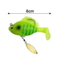 thumbnail image 7 of NIBOLOG 6CM/10G/14G Paddle Tail Fishing Lure with Hook Spinner 3D Eyes Swimbait Artificial Soft Bait Freshwater Saltwater Bass Trout Fishing Accessories, 7 of 7