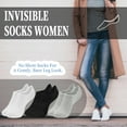 thumbnail image 6 of Elutong Women No Show Socks, 15 Pairs Sneaker Invisible Low Cut Liner Flat Socks, 6 of 7