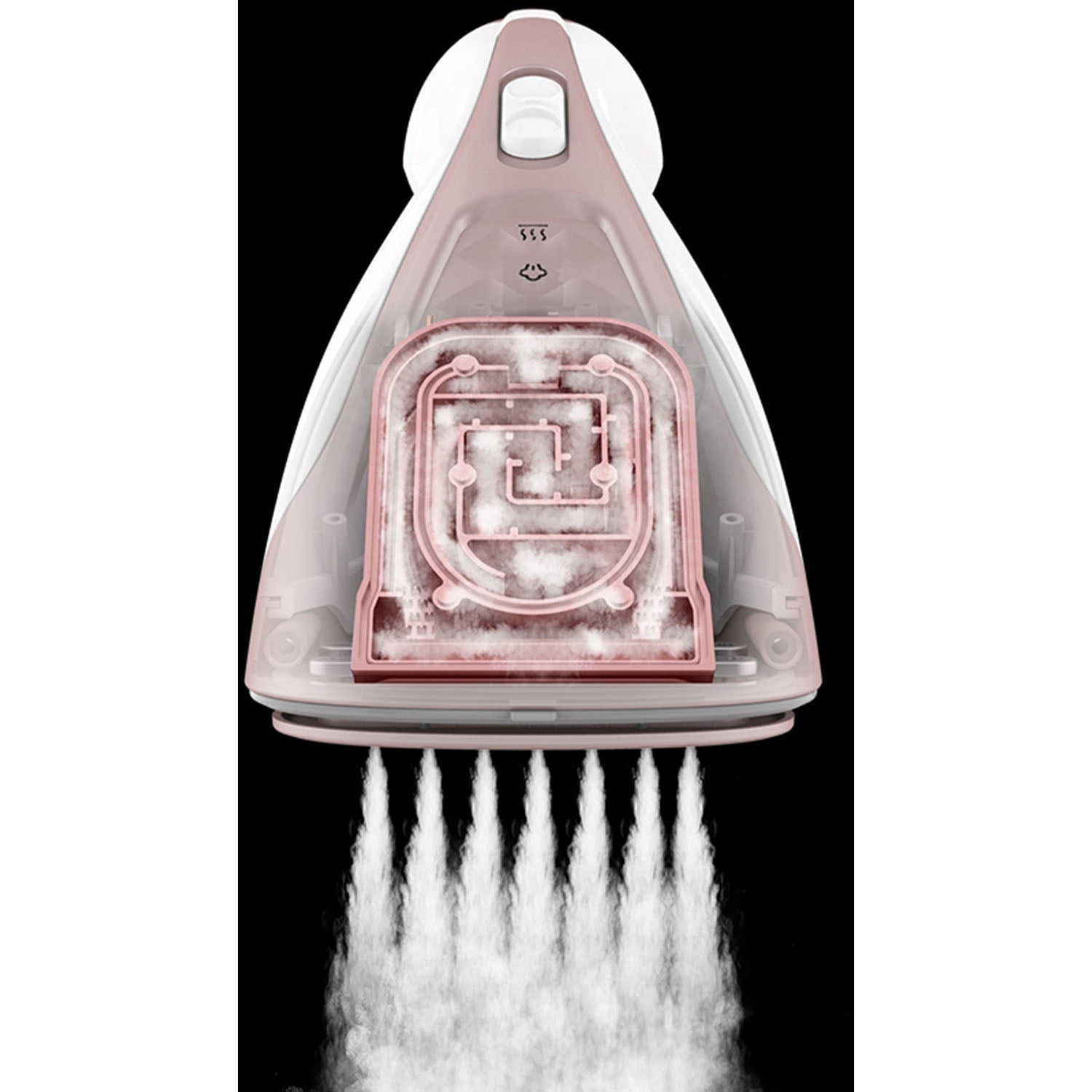Duo Press Hand Held Steamer, All in One Steamer + Iron, Compact & Lightweight, 1150-Watt, SALAV HS-100, Rose Gold