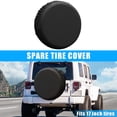 thumbnail image 2 of Unique Bargains 190T Polyester Spare Tire Cover for Jeep Trailer RV SUV Truck Black 17inch, 2 of 6