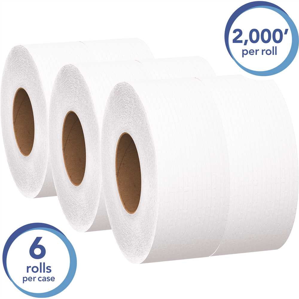 SCOTT 07827 2-Ply White Jumbo Roll (JR) Commercial Toilet Paper (, 2,000 ft./Roll) - pack of 6