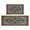 Bohemian Brown Ethnic-1, variant on 2 Piece Bohemian Brown Ethnic Rug Rug Kitchen Rug Set, Decor Kitchen Rugs, Absorbent Non-Slip Washable Floor Mats, Home Indoor Runner Rugs 17"x47"+17"x30"