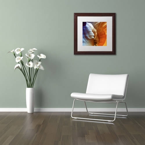 Trademark Fine Art "Antelope Canyon" Canvas Art by Philippe Hugonnard, White Matte, Wood Frame