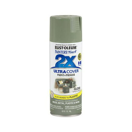 Rust-Oleum 249094 Painter's Touch 2X Spray Paint, Gloss Sage Green, 12-oz. - Quantity