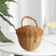 thumbnail image 6 of Dserhfy Rattan Woven Basket Bohemian Acorn-Shaped Portable Storage Bag Picnic Basket Sundries Organizer for Photography Prop, 6 of 8