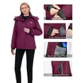 thumbnail image 5 of Wantdo Women's Mountain Ski Jacket Waterproof Rain Coat Blending Purple Medium, 5 of 7