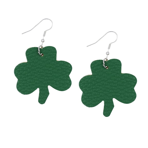 St Patrick Day Leather Earrings Set Made From PU Leather With Celtic Motifs For Festive Celebration And Everyday Wear Two Piece Jewelry Gift Ideal Gift For Holidays Or Parties