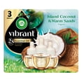thumbnail image 2 of (6 pack) Air Wick Plug-in Vibrant Scented Oil Air Freshener Warmer Refills Island Coconut and Warm Sands 3 Count, 2 of 11