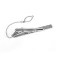 thumbnail image 3 of Pince à Cravate Simple en Métal Argenté pour Hommes, 3 of 6