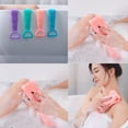 thumbnail image 5 of Silicone Bath Towel Belt Body Washing Pad Back Scrubber Massage Brush Dual Sided Shower Clean Tools,BPA Free(2 Pack,Blue+Purple), 5 of 5