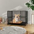 thumbnail image 1 of EDTara 36 Inch Stainless Steel Dog Crate, Heavy Duty Escape Proof Cage for Small Dogs, Stackable Design With Removable Tray, Wheels, and Extra Tough Construction, 1 of 9