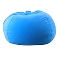 thumbnail image 1 of Sillón de tela a rayas con forma de animal de peluche para niños, 1 of 4