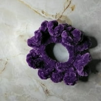 Nylo & Co. Velvet Crochet Hair Scrunchie Set of 2 in Purple