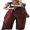 Brown, variant on Blotona Linen Jumpsuits for Women Casual Loose Straps Overalls Baggy Wide Leg Harem Pants Rompers Dungarees Playsuit Trousers