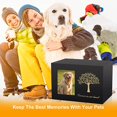 thumbnail image 3 of Urna para Perros Urna de Madera para Mascotas Urna para Perros y Gatos con Marco de Fotos Árbol de la Vida Bolsa de Tela para Recuerdo de Mascotas con Cenizas, 3 of 5