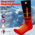 thumbnail image 3 of Besoar Heated Socks - Battery Powered Socks for Women Electric Rechargeable Battery Heating Socks Thermal Warm Socks, 3 of 5