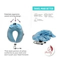 thumbnail image 2 of Memory Foam Travel Pillow, Neck Pillow by Poraty with Travel Bag (Light Blue), 2 of 4