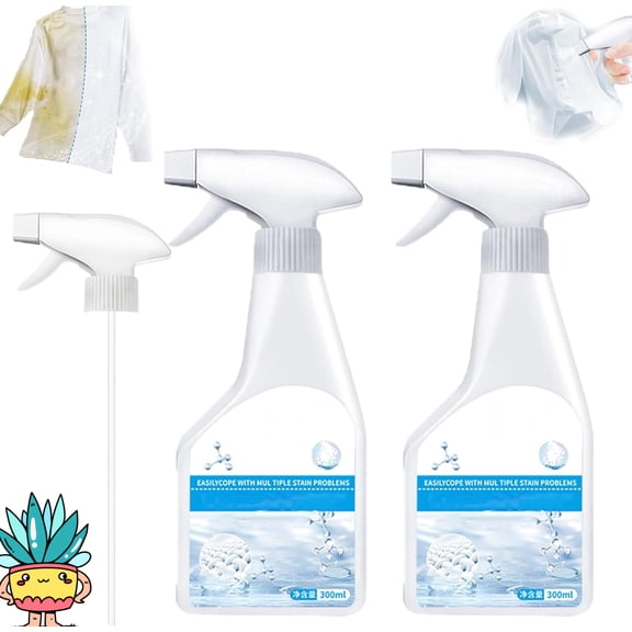 Martivex Stain Remover, Non-ionic Laundry Stain Remover Emulsifier, Home Stain Remover, 300 ML/10.14 Fl Oz, Dry Clean StainRemover, Decontamination for Grease, Oil, Food, Safe on Cotton, Linen (2)